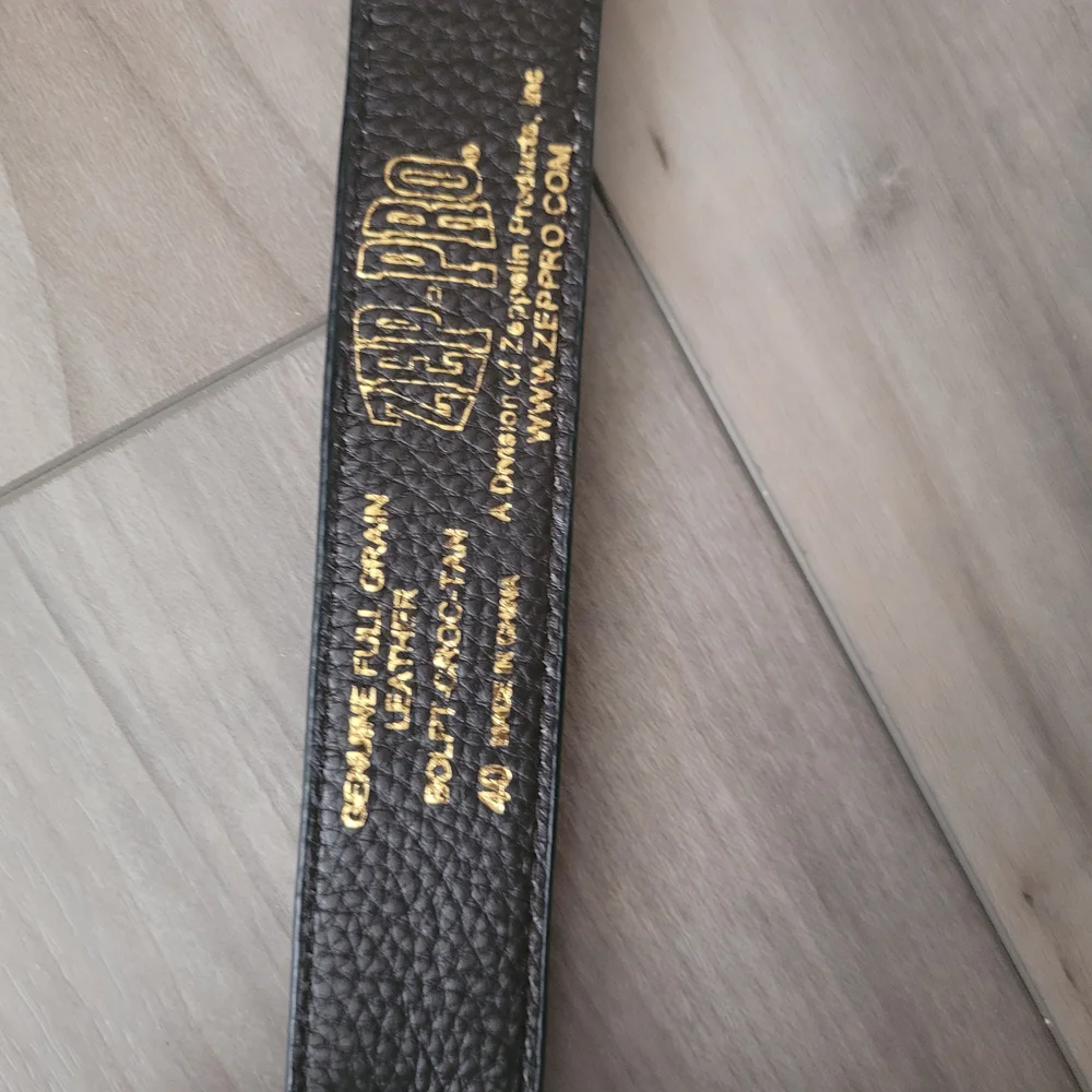 Zep-Pro Leather Belt with Florida Gators Silver Accents